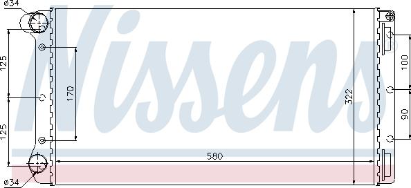 Nissens 695491 - Радиатор, охлаждение двигателя autodnr.net