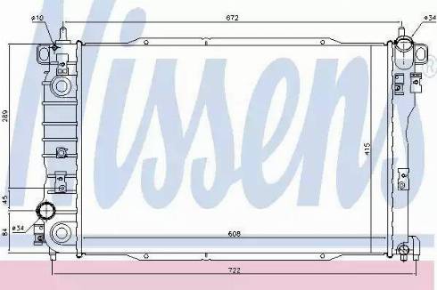 Nissens 61699 - Радіатор, охолодження двигуна autocars.com.ua