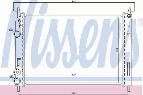 Nissens 61782 - Радіатор, охолодження двигуна autocars.com.ua