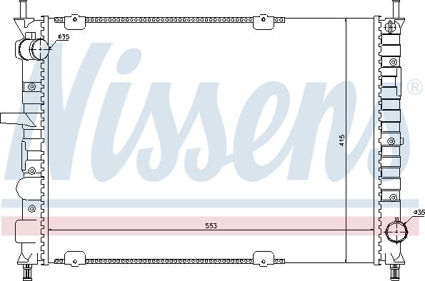 Nissens 697131 - Радіатор, охолодження двигуна autocars.com.ua