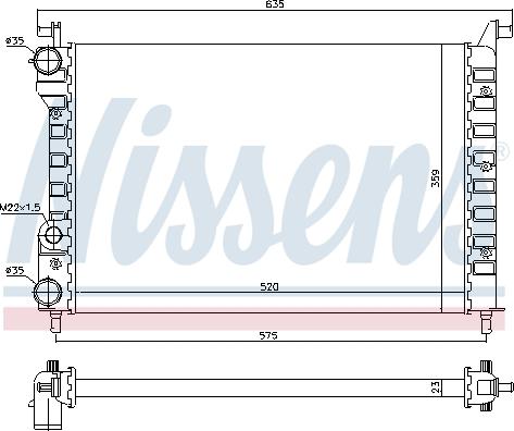 Nissens 694676 - Радиатор, охлаждение двигателя autodnr.net