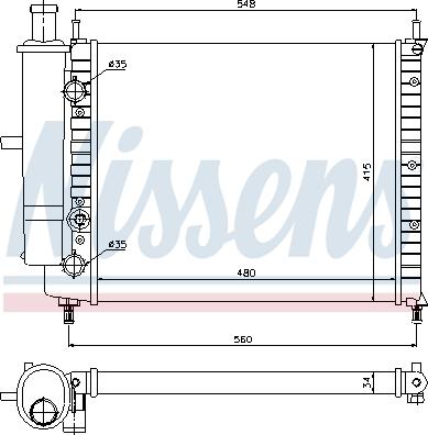 Nissens 690297 - Радіатор, охолодження двигуна autocars.com.ua