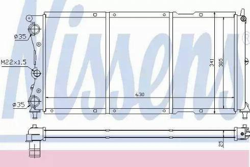 Nissens 61812 - Радіатор, охолодження двигуна autocars.com.ua