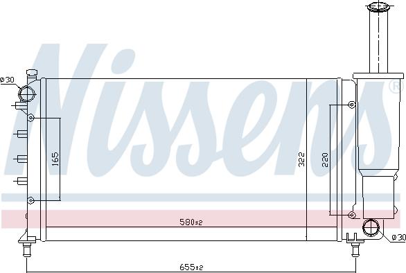 Nissens 61886 - Радиатор, охлаждение двигателя avtokuzovplus.com.ua