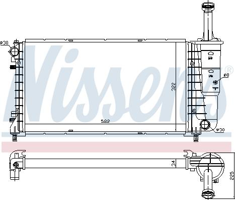 Nissens 697313 - Радиатор, охлаждение двигателя avtokuzovplus.com.ua