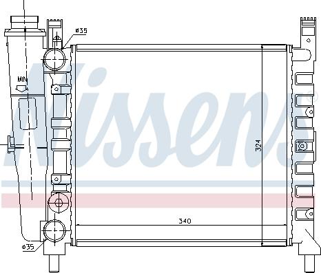 Nissens 61929 - Радiатор autocars.com.ua