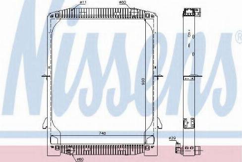 Nissens 61971 - Радіатор, охолодження двигуна autocars.com.ua