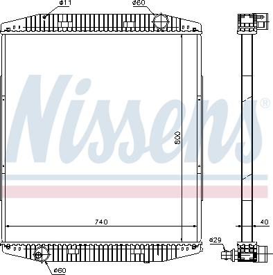 Nissens 619730 - Радиатор, охлаждение двигателя autodnr.net