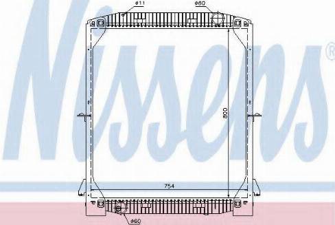 Nissens 61974 - Радиатор, охлаждение двигателя autodnr.net