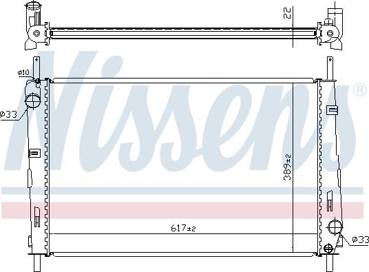 Nissens 620411 - Радиатор, охлаждение двигателя avtokuzovplus.com.ua