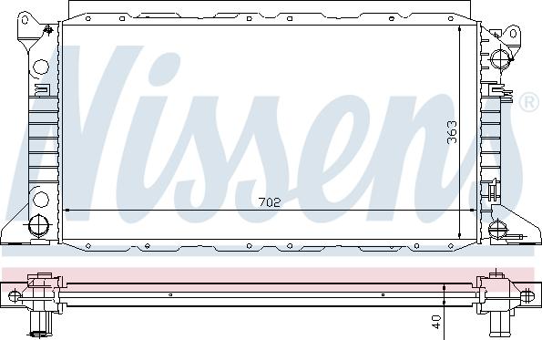 Nissens 62048 - Радиатор, охлаждение двигателя autodnr.net