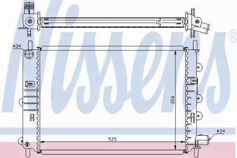 Nissens 62164 - Радиатор, охлаждение двигателя avtokuzovplus.com.ua