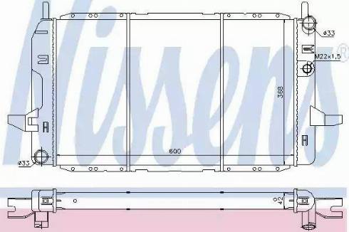 Nissens 62218 - Радіатор, охолодження двигуна autocars.com.ua