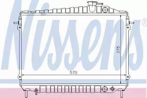 Nissens 62261 - Радіатор, охолодження двигуна autocars.com.ua