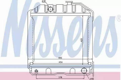 Nissens 62360 - Радіатор, охолодження двигуна autocars.com.ua