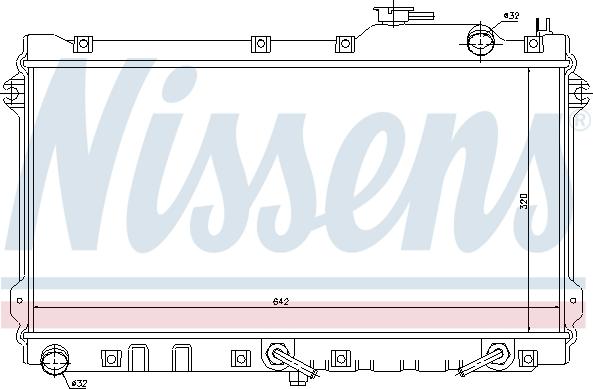 Nissens 62447 - Радіатор, охолодження двигуна autocars.com.ua