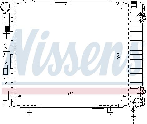 Nissens 62556 - Радіатор, охолодження двигуна autocars.com.ua