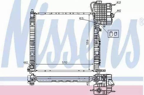 Nissens 62559 - Радиатор, охлаждение двигателя avtokuzovplus.com.ua