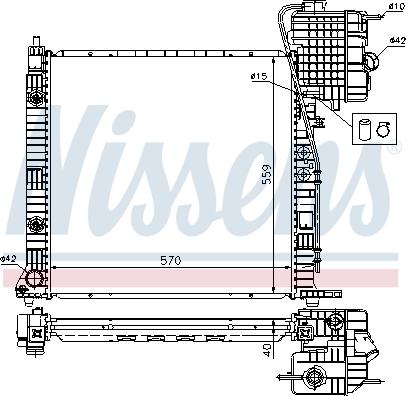 Nissens 62561A - Радіатор охолодження First Fit autocars.com.ua