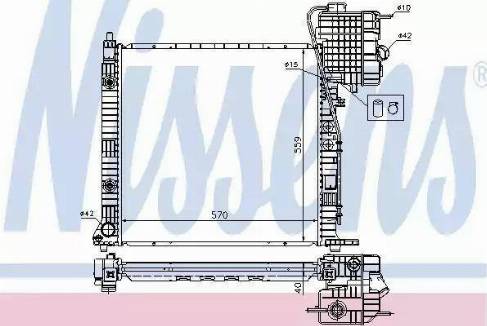 Nissens 62561 - Радиатор, охлаждение двигателя avtokuzovplus.com.ua