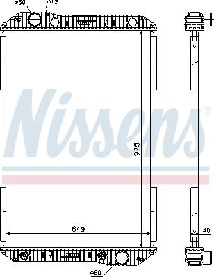 Nissens 625710 - Радіатор, охолодження двигуна autocars.com.ua