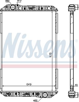 Nissens 625710 - Радиатор, охлаждение двигателя avtokuzovplus.com.ua