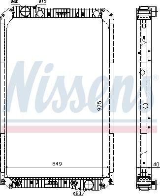 Nissens 62571A - Радіатор, охолодження двигуна autocars.com.ua