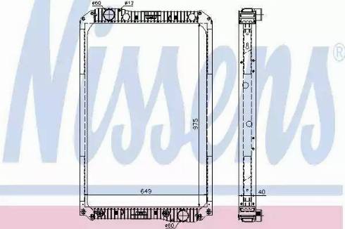 Nissens 62571 - Радіатор, охолодження двигуна autocars.com.ua