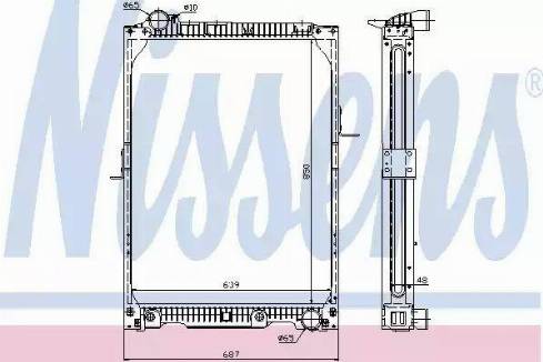 Nissens 62623A - Радіатор, охолодження двигуна autocars.com.ua