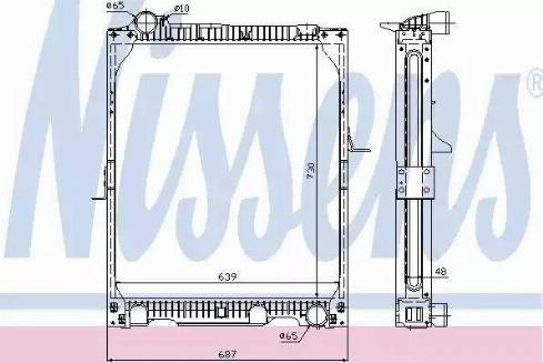 Nissens 62639A - Радіатор, охолодження двигуна autocars.com.ua