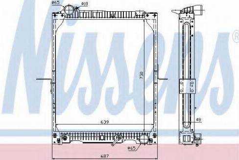 Nissens 62644A - Радіатор, охолодження двигуна autocars.com.ua