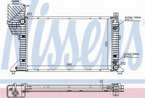 Nissens 62686 - Радіатор, охолодження двигуна autocars.com.ua