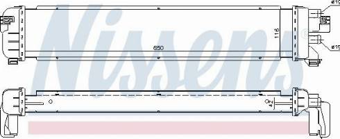 Nissens 627043 - Низкотемпературный охладитель, интеркулер autodnr.net