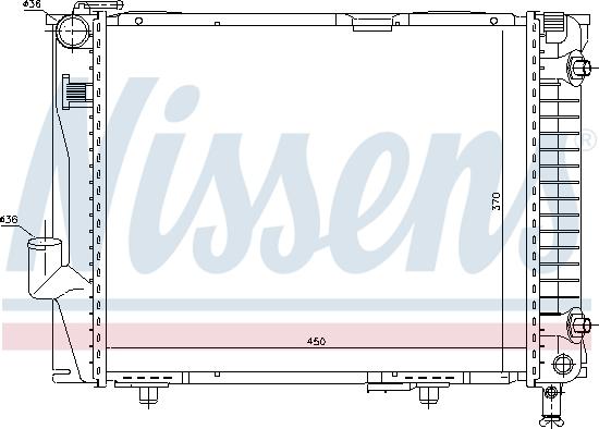 Nissens 62711 - Радіатор, охолодження двигуна autocars.com.ua