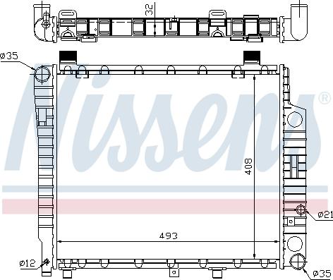 Nissens 62754A - Радіатор, охолодження двигуна autocars.com.ua