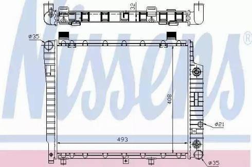 Nissens 62755A - Радіатор, охолодження двигуна autocars.com.ua