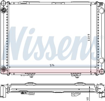 Nissens 62766A - Радіатор, охолодження двигуна autocars.com.ua