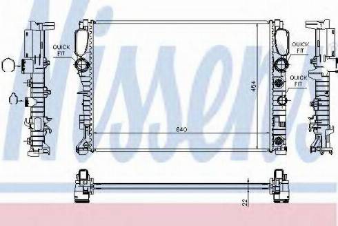 Nissens 62792 - Радіатор, охолодження двигуна autocars.com.ua