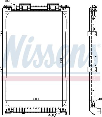 Nissens 62872A - Радіатор, охолодження двигуна autocars.com.ua