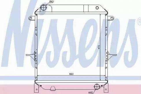 Nissens 62906 - Радіатор, охолодження двигуна autocars.com.ua