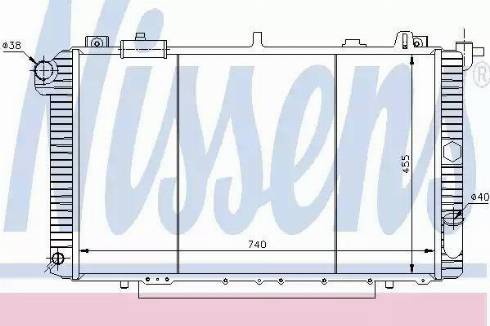 Nissens 62958 - Радіатор, охолодження двигуна autocars.com.ua