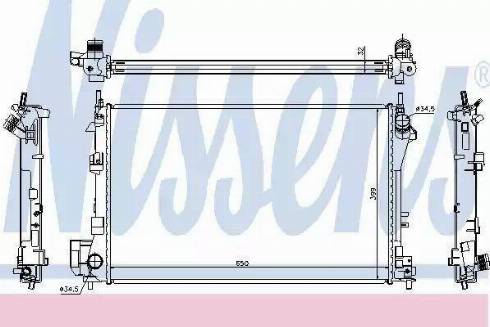 Nissens 63022 - Радиатор, охлаждение двигателя avtokuzovplus.com.ua