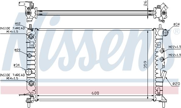 Nissens 63078 - 0 autocars.com.ua