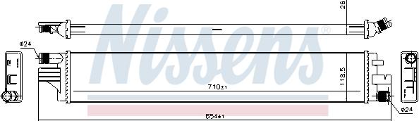 NISSENS 630794 - Радіатор, охолодження двигуна autocars.com.ua
