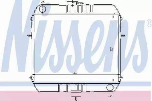 Nissens 63110 - Радіатор, охолодження двигуна autocars.com.ua