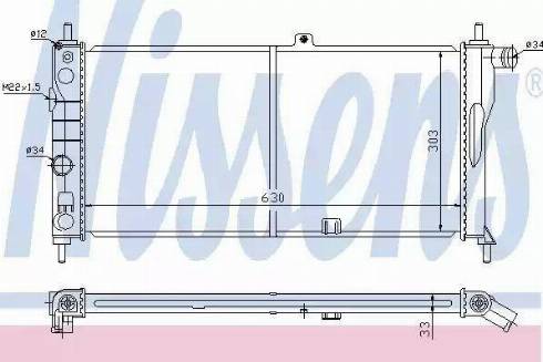 Nissens 63274 - Радіатор, охолодження двигуна autocars.com.ua