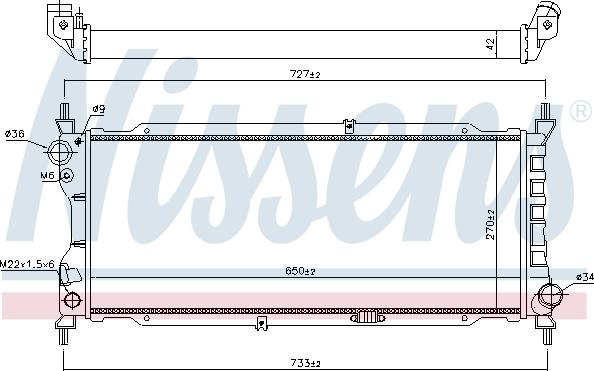 Nissens 63286A - Радiатор autocars.com.ua