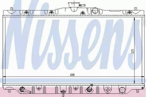 Nissens 63306 - Радіатор, охолодження двигуна autocars.com.ua