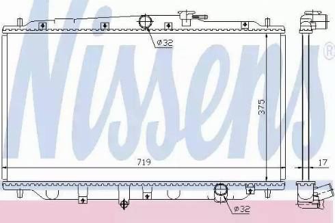 Nissens 63315 - Радіатор, охолодження двигуна autocars.com.ua