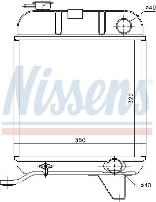 Nissens 694409 - Радіатор, охолодження двигуна autocars.com.ua